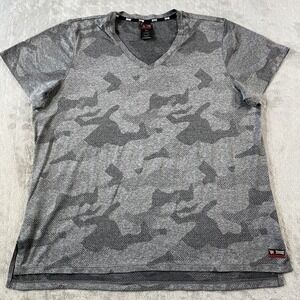 Tapout‎ WWE Shirt Womens XL Gray Camo Lightweight Tee